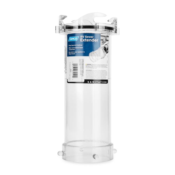 39592 - RV Sewer Extender, 9" Clear Adapter