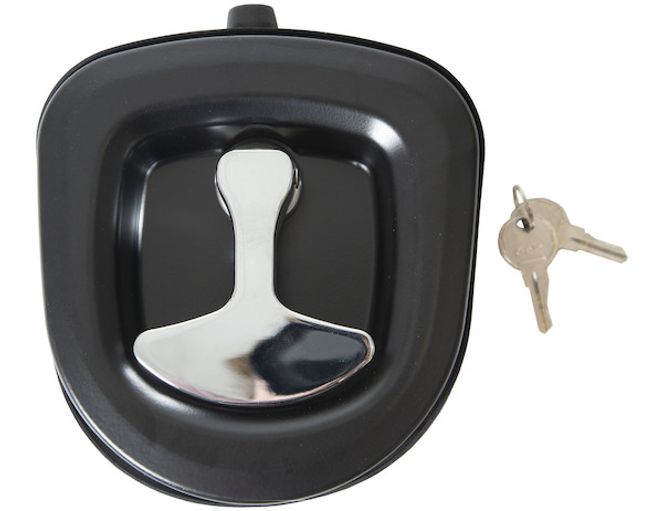 LL9000 - Die-Cast Flush-Mount Compression Latch with lock cylinder, key set, and gasket