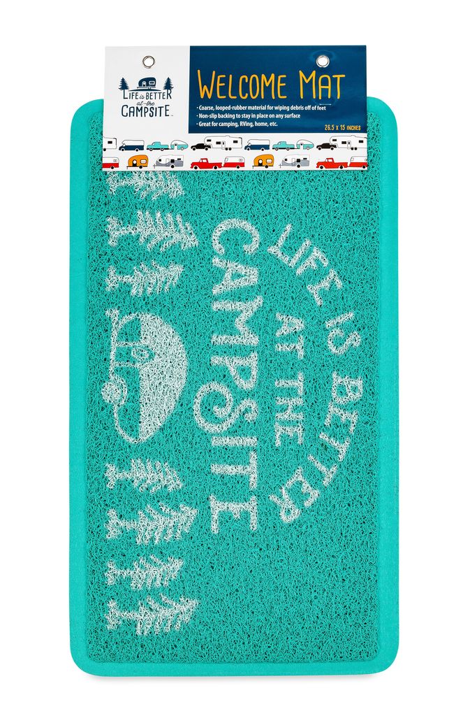 53199 - LIBATC, Scrub Rug, Teal/White, Small