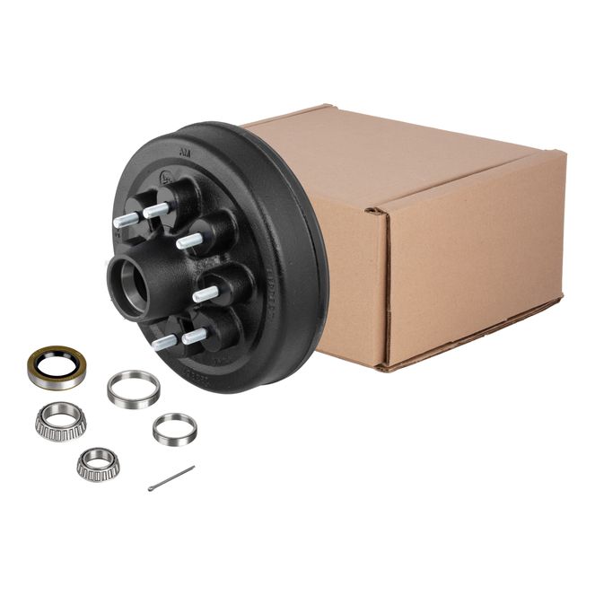 814212 - 12" Brake Hub with Bearing Kit (Not Installed) - 7,000-lb. Axles, 8 on 6-1/2" Bolt Pattern, 1/2" Stud Size