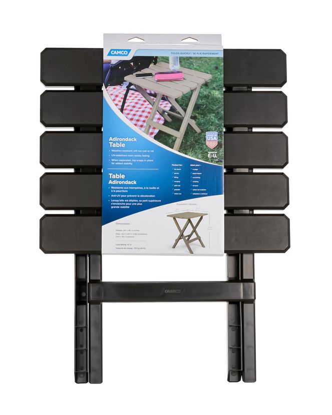 51886 - Table,Adirondack Style,Quick-Folding,Plastic,LG,Mocha (E/F)