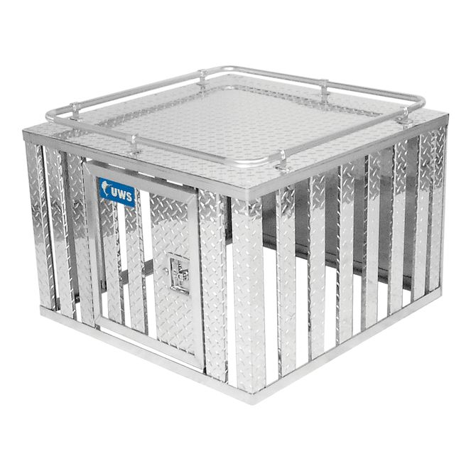 UWS DB-3636 Bright Aluminum 36" x 36" Single-Door Dog Box