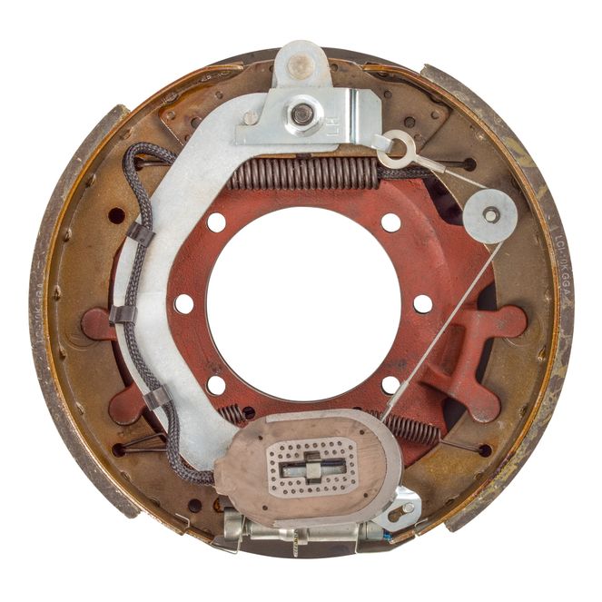298277 - Forward Self-Adjusting Trailer Brake Assembly - 12-1/4" x 3-3/8" Brake Size, 4-Bolt, 8,000-lb. Axles, Left (Driver) Side