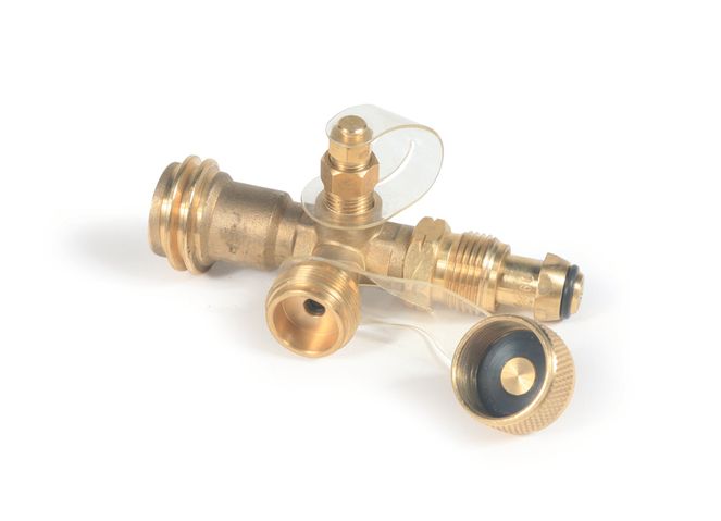 59113 - Brass Tee w/4 ports, Clamshell