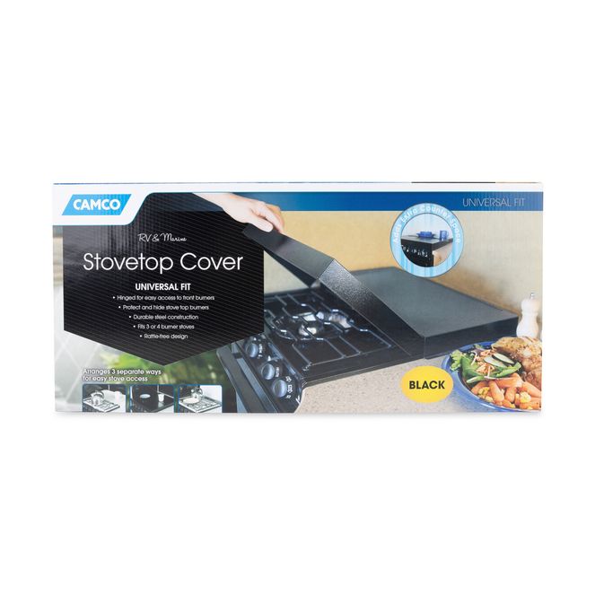 43554 - RV/Marine Stove Top Cover, Universal Fit, Black