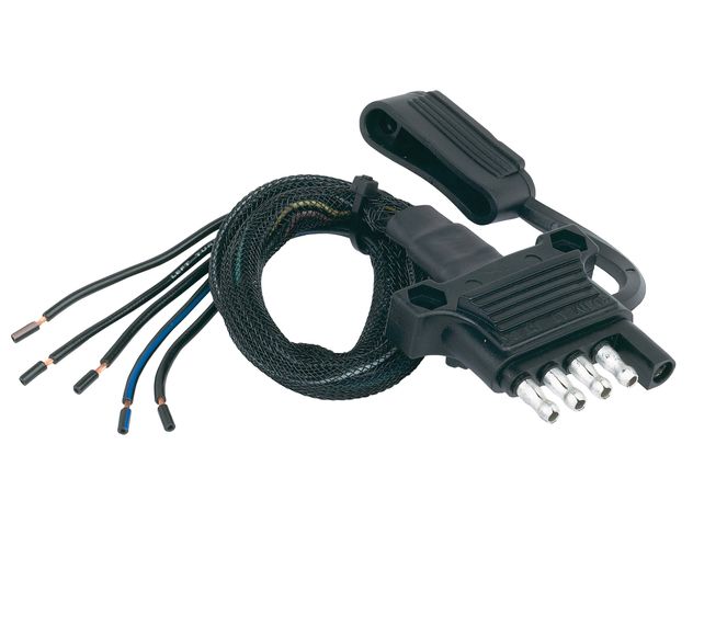 30486 - 5 Way Flat 18" With HD Housings/Dust Cover/Nylon Wire Sleeve & Heat Shrink Tube