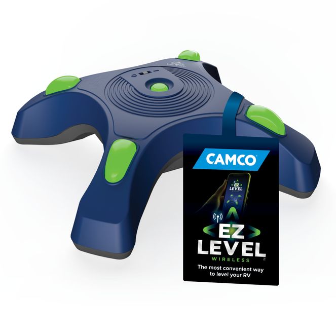 25507 - RV EZ Level — Simplified Dual Axis Camper Leveling System — Features Illuminated Indicator Lights & Energy-Saving Automatic Shut-Off Function — Smart Device Compatible