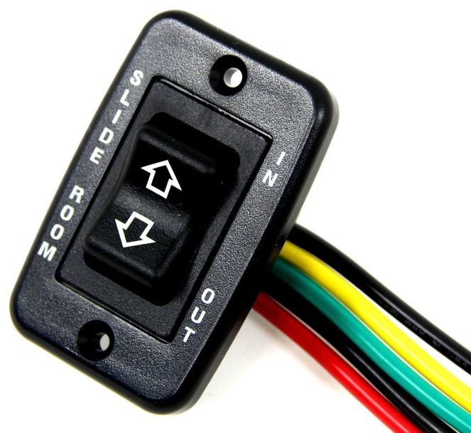 117460 - RV Slide-Out Electric Switch Assembly - Black