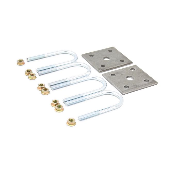 297426 - Trailer Axle U-Bolt Mounting Kit - 2,200-lb. Axles, 1-3/4" Axle Tube, 3/8"-24 Thread Size, 4-3/8" Length