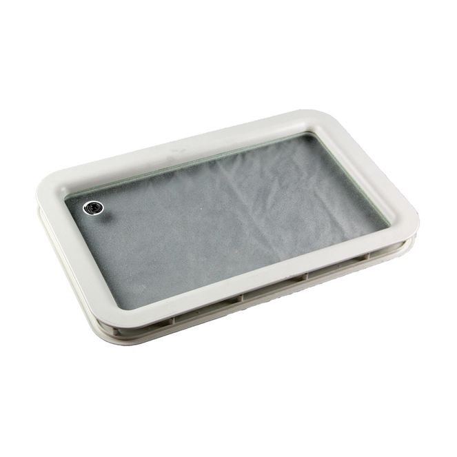 363369 - Inner & Outer Window Frame with Seal & Glass - 12" x 21" White
