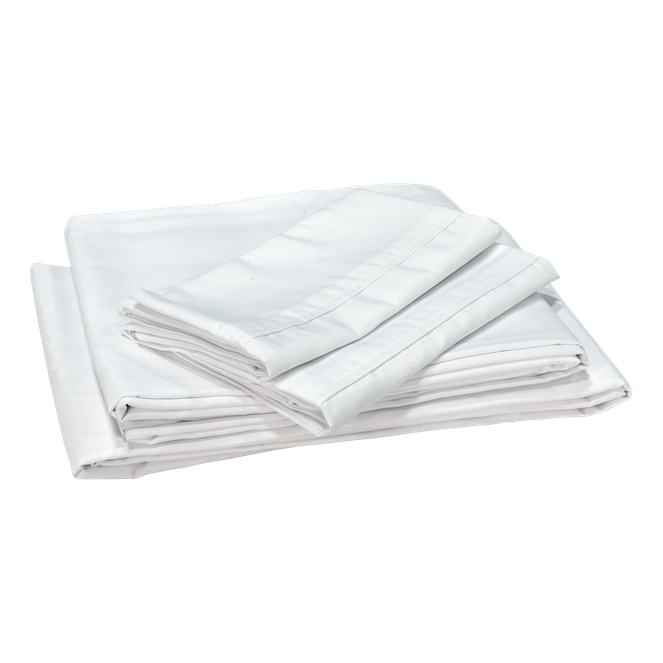 2020218491 - Microfiber Sheet Set, White - Queen