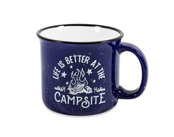 53387 - LIBATC, Mug, Blue, Campfire, 14oz