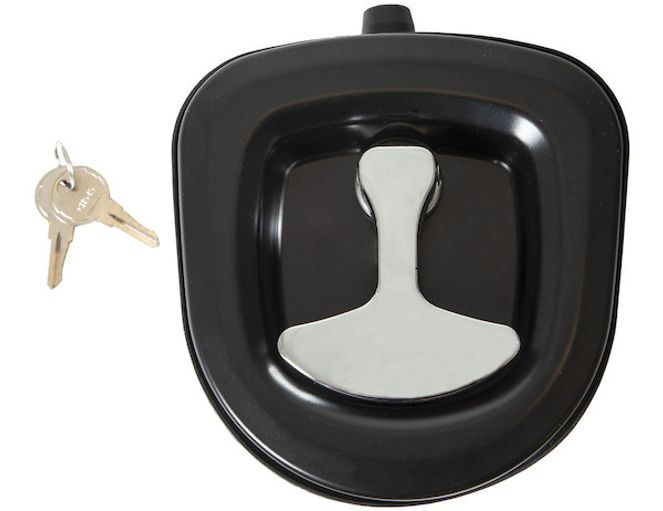 LL90003 - 3-Point Die Cast Flush Mount Compression Latch with lock cylinder, key set, and gasket