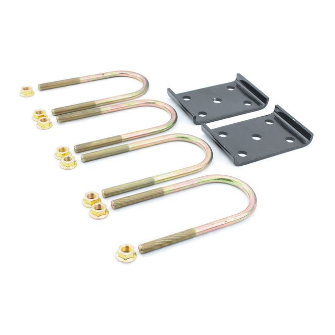 297429 - Trailer Axle U-Bolt Mounting Kit - 4,400-lb. Axles, 3" Axle Tube, 1/2"-20 Thread Size, 6-1/2" Length