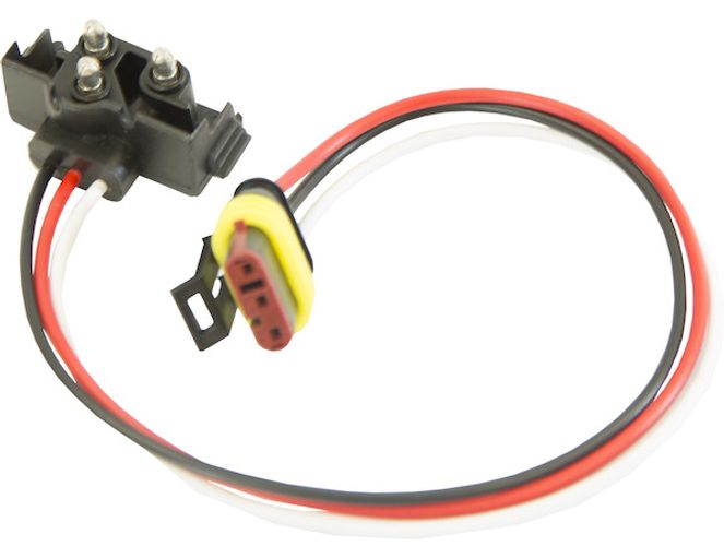 5620354 - DOT Light Plug 3-Wire AMP-Style Female Plug With 3-Pin Right Angle PL-3 Male Plug