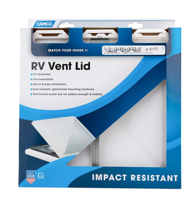 40153 - Vent Lid, Jensen Metal Base '94 up, White (E/F)