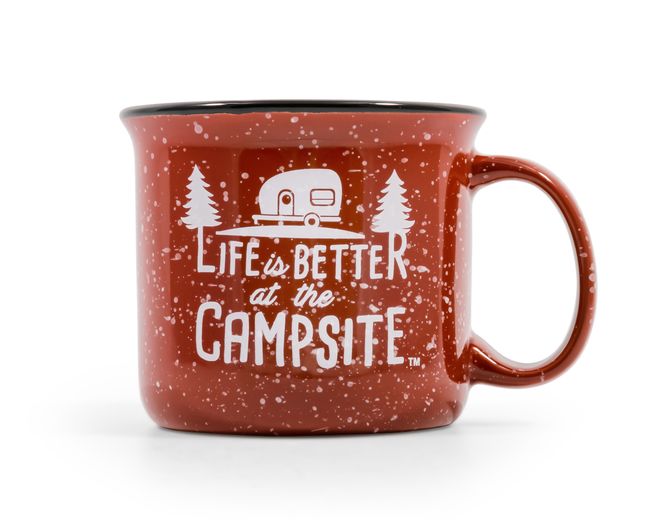 53235 - LIBATC, Mug, Speckled Red, 14oz
