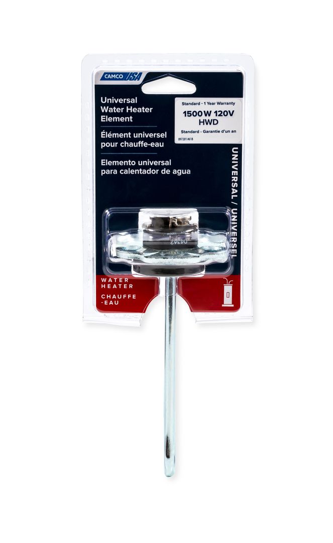 04363 - Universal Flange Water Heater Element, 1500W/120V, High Watt Density