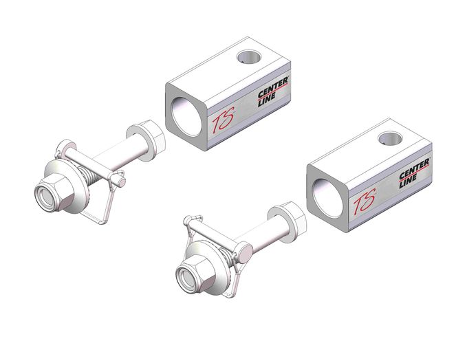 32332 - Right & Left Trunnion/ Bolts/ D Pin For Husky Tow 32215/32216/32217/32218
