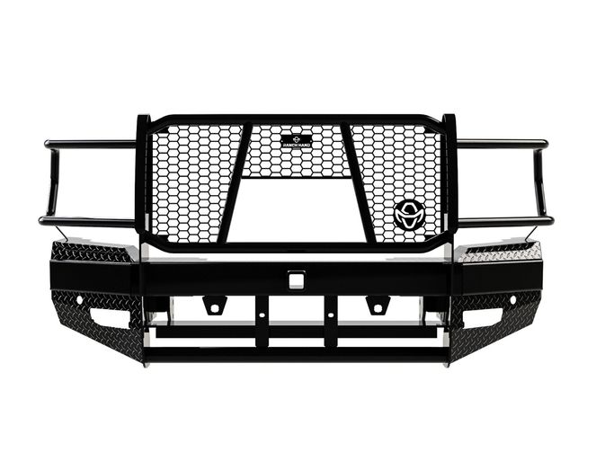 FBD195BLRC - Sport Series Winch Ready Front Bumper - 2019-2024 Ram 2500, 2019-2024 Ram 3500
