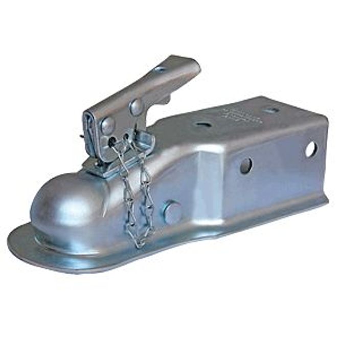 87076 - Strait 3" Wide Channel Mnt Bolt-On 6K Gross Wt Cap 2" Ball Wedge Latch Raw