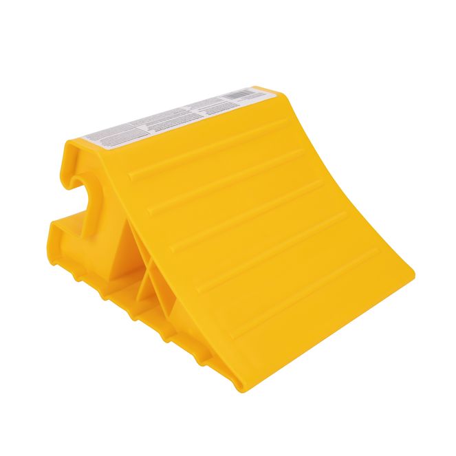 44492 - Super RV Wheel Chock, For Tires Up to 29", Keeps Your Trailer Securely In Place for Easy Re-Hitching, Yellow, Made in the USA