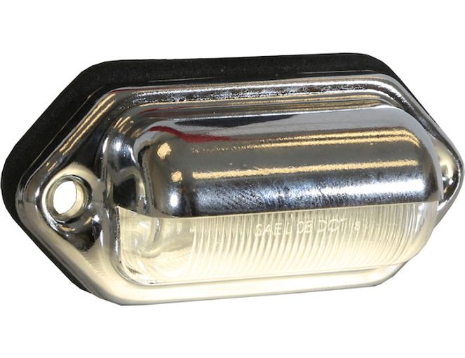 5622133 - 2 Inch License/Utility Light With 2 LED and .18 Inch Male Bullet Connectors