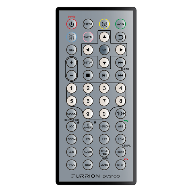 2021123604 - Replacement Remote Control for DV3100 Entertainment System #DV3100-RC