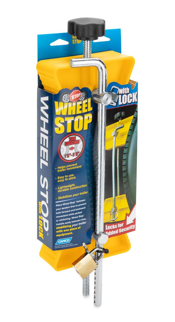 44653 - Small Wheel Stop w/Locking Feature
