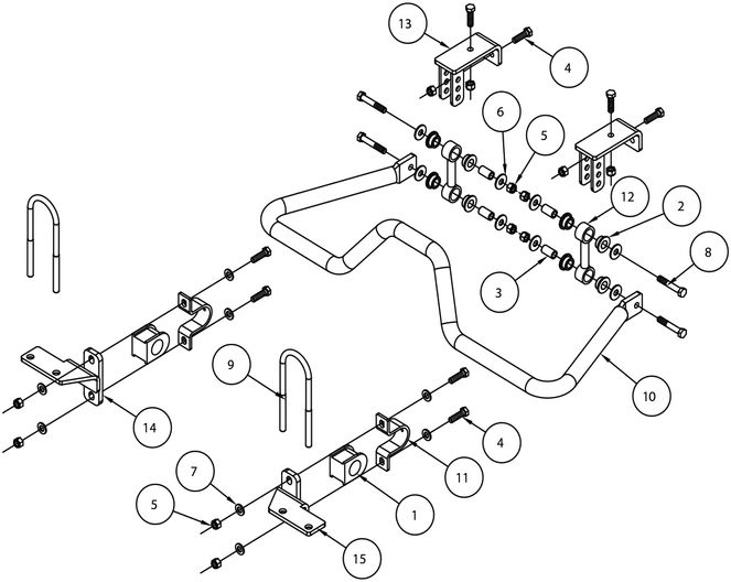 1209-131 - SWAY BAR KIT - 2010-2026 Mercedes-Benz Sprinter 3500, 2007-2021 Freightliner Sprinter 3500 and more