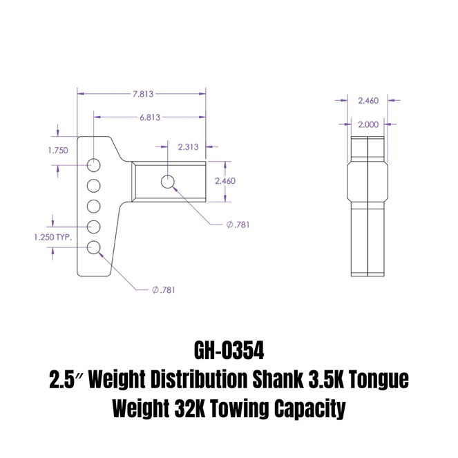 GH-0354 - GEN-Y - Weight Distribution Shank