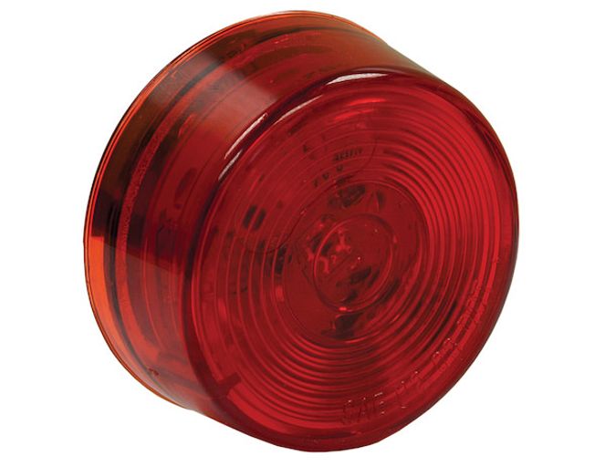 5622150 - 2 Inch Red Round Marker/Clearance Light With 1 LED