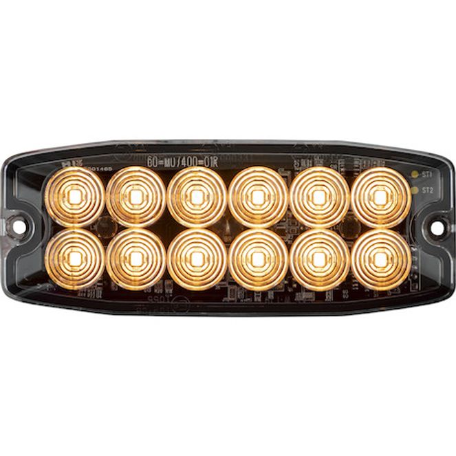 8890400 - Amber Dual Row Ultra Thin 5 Inch LED Strobe Light