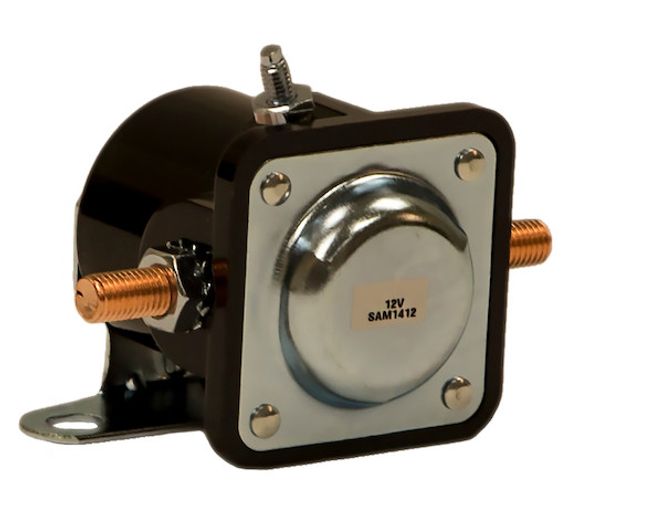 1306070 - 12 Volt Plastic Case Insulated Solenoid Intermittent Duty +12V To Activate