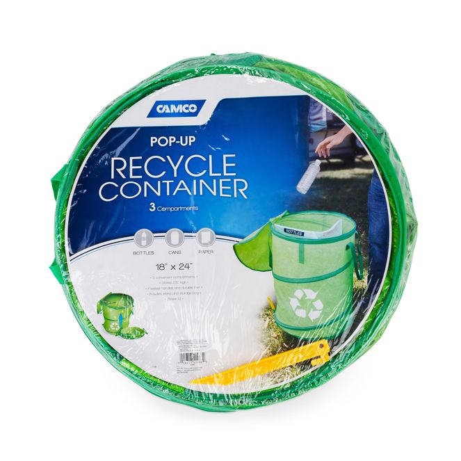 42983 - Pop-Up Recycle Container 18"x24" Green