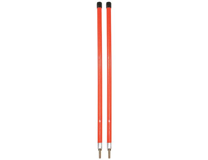 1308103 - 3/4 x 24 Inch Fluorescent Orange Bumper Marker Sight Rods with Hardware