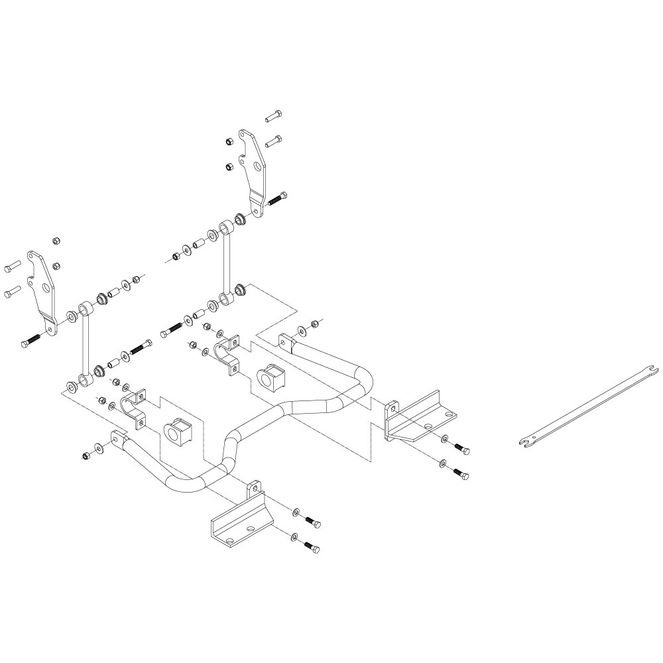 1109-157 - SWAY BAR KIT - 2010 CHEVROLET Kodiak C4500, 2010 CHEVROLET Kodiak C5500, 2003-2010 GMC Kodiak C4500 and more