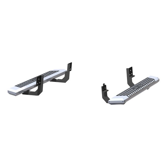 2555001 - AdvantEDGE Chrome Aluminum 53-Inch Truck Running Boards, Select Chevrolet Silverado, GMC Sierra 1500, 2500, 3500 HD - 2007-2019 Chevrolet Silverado 2500 HD and more