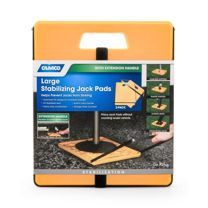 44543 - Stabilizer Jack Pad, Large (14.4"x12.0"pad), w/Handle, 2 pk