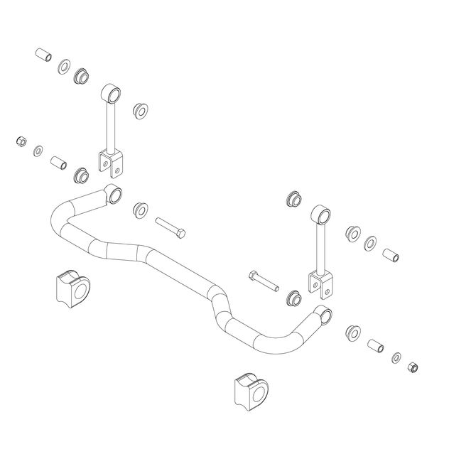 1209-110 - SWAY BAR KIT - 2018-2026 Mercedes-Benz Sprinter 3500, 2018-2021 Freightliner Sprinter 3500