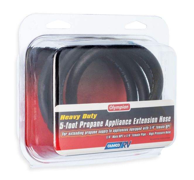 59883 - LP App Ext Hose-5', 1/4" Male Pipe x 1/4" Female Pipe, Clam