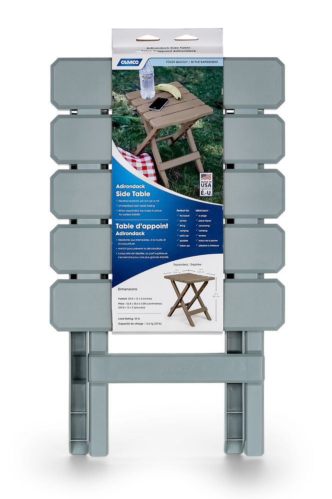 51682 - Table,Adirondack Style,Quick-Folding,Plastic,SM,Gray (E/F)