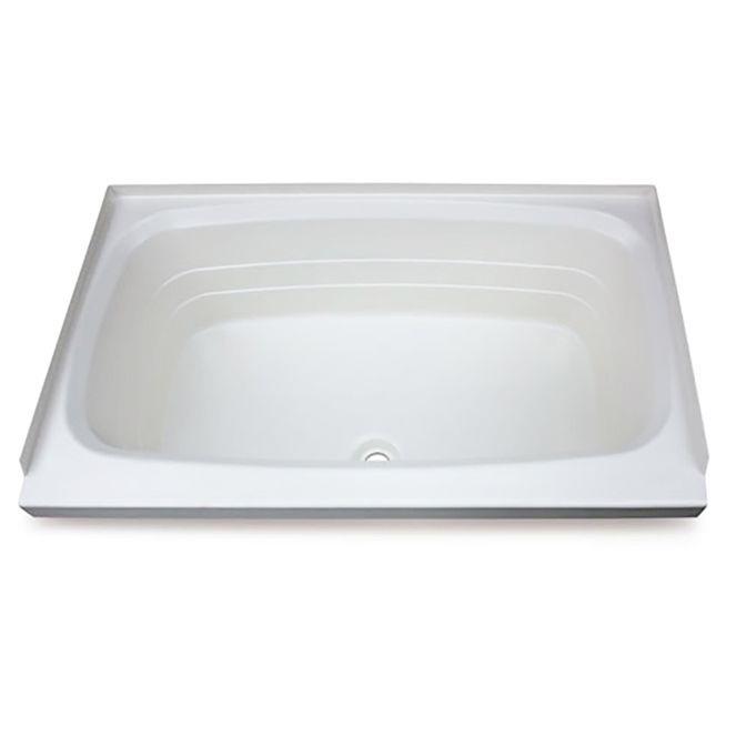 209661 - Bathtub with Center Drain - 24" x 38", White #W2438CDSPK
