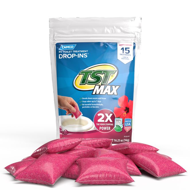 41600 - MAX RV Toilet Treatment Drop-INs, Hibiscus Breeze, 15-Count