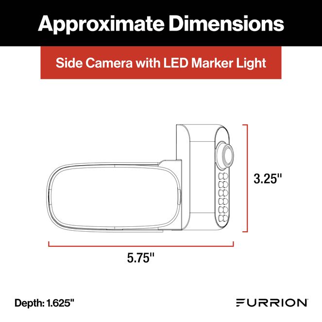 2021124443 - Vision S®+ RV Observation System - Left & Right Side Cameras with LED Marker Lights #FCEFDTASH