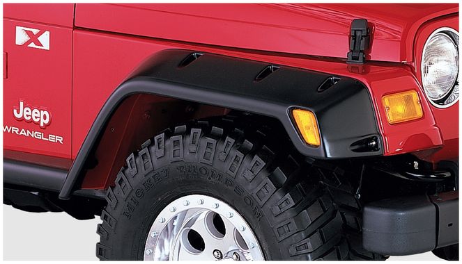 10029-07 - Fender Flares Pocket Style 2Pc Front - 1997-2006 Jeep Wrangler