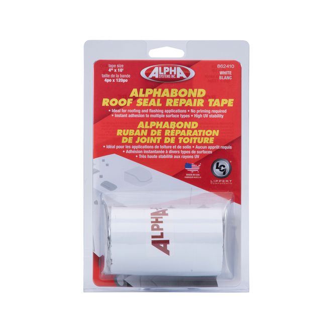 862410 - ALPHABOND TPO Tape 4" x 10' Repair Tape, White