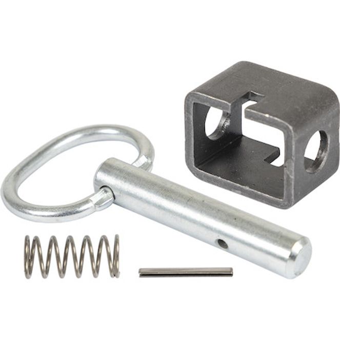 B2598HU - 5/8 Inch Weld-On Spring Latch Assembly-Plain Tube - 2.53 x 4.68 Inch-Unassembled