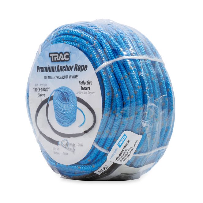 69080 - Anchor Rope, 5mm x 100', SS Shackle