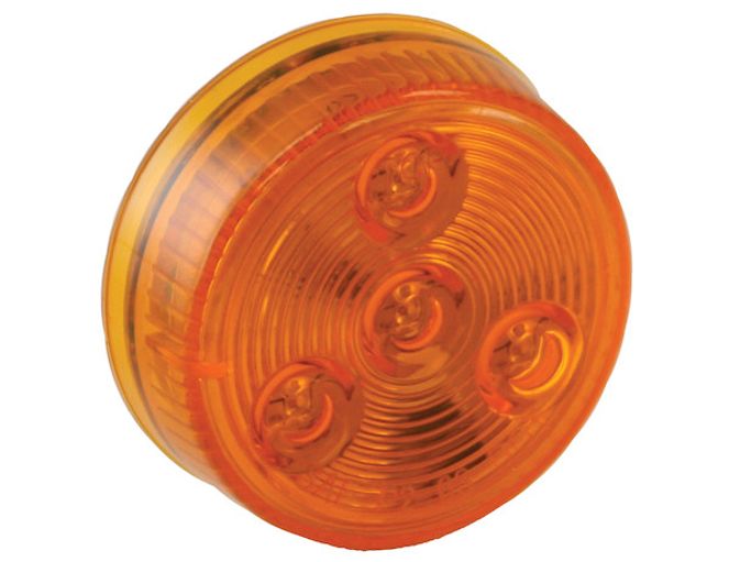 5622254 - 2 Inch Amber Round Marker/Clearance Light with 4 LEDs (Light Only)